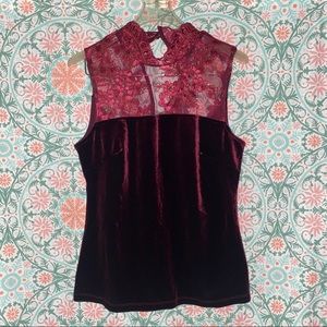 Romeo + Juliet Couture Burgundy Top